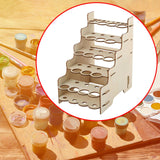 Maxbell Maxbell Craft Paint Storage Rack Craft Paint and Brush Organizer Rack Workspace Home 13.8cmx21.2cmx22cm