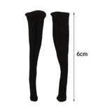 Maxbell 1/12 Scale Women Figure Stockings Miniature Clothing for 6 inch Figures Body Black