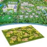 Maxbell Miniature Grass Model Train Model Grass for Micro Landscape DIY Architecture Yellow