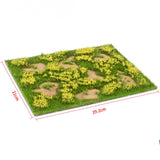 Maxbell Miniature Grass Model Train Model Grass for Micro Landscape DIY Architecture Yellow