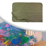 Maxbell Canvas Art Paint Brush Holder Practical Slot Pockets Carry Pouch for Artists 30 Slot