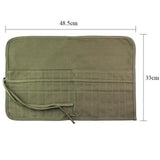 Maxbell Canvas Art Paint Brush Holder Practical Slot Pockets Carry Pouch for Artists 30 Slot