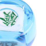 Maxbell Chinese Mahjong Dice Board Game Supplies Acrylic Multi Sided Game Dice clear Blue