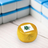 Maxbell Chinese Mahjong Dice Board Game Supplies Acrylic Multi Sided Game Dice gold