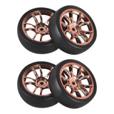 Maxbell Maxbell 4 Pieces RC Drift Tyre for 1/18 RC Drift Rally Car DIY Modification Repalces Gold