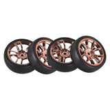 Maxbell Maxbell 4 Pieces RC Drift Tyre for 1/18 RC Drift Rally Car DIY Modification Repalces Gold
