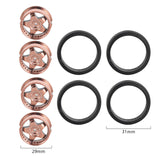 Maxbell 4Pcs RC Car Drift Tires for 1/18 RC Drift Truck DIY Modification Spare Parts Gold