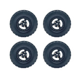 Maxbell 4Pcs RC Car Wheel and Tires Set Upgrade for MN82 LC79 1/12 1/16 Scale RC Car Black