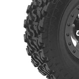 Maxbell 4Pcs RC Car Wheel and Tires Set Upgrade for MN82 LC79 1/12 1/16 Scale RC Car Black