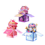 Maxbell Sweet Birthday 3D Greeting Card Decorative Box Card Birthday Gifts for Violet