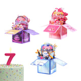 Maxbell Sweet Birthday 3D Greeting Card Decorative Box Card Birthday Gifts for Violet