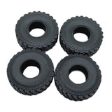 Maxbell 4Pcs RC Crawler Tires for 1/16 Cars Wear Resistant Rubber Tyre Set Parts Accs