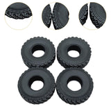 Maxbell 4Pcs RC Crawler Tires for 1/16 Cars Wear Resistant Rubber Tyre Set Parts Accs