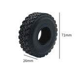 Maxbell 4Pcs RC Crawler Tires for 1/16 Cars Wear Resistant Rubber Tyre Set Parts Accs