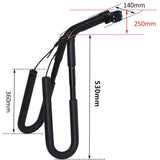 Maxbell Surfboard Bike Rack Mount Bike Surfboard Carrier for Snowboards Kiteboarding