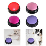 Maxbell Recordable Talking Button Novelty Toy Gags Gifts Dog Button for Communication red