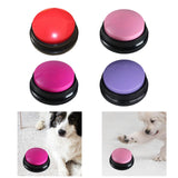 Maxbell Recordable Talking Button Novelty Toy Gags Gifts Dog Button for Communication red