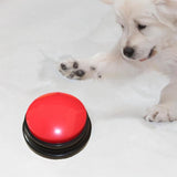 Maxbell Recordable Talking Button Novelty Toy Gags Gifts Dog Button for Communication red