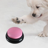 Maxbell Maxbell Recordable Talking Button Novelty Toy Gags Gifts Dog Button for Communication pink