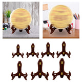 Maxbell Plate Display Stand Wooden Tea Cake Display Stand Books Dish Pictures 5inch