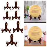 Maxbell Plate Display Stand Wooden Tea Cake Display Stand Books Dish Pictures 5inch