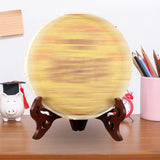 Maxbell Plate Display Stand Wooden Tea Cake Display Stand Books Dish Pictures 8inch