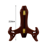 Maxbell Plate Display Stand Wooden Tea Cake Display Stand Books Dish Pictures 9inch