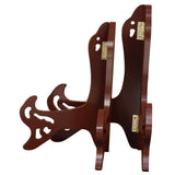 Maxbell Plate Display Stand Wooden Tea Cake Display Stand Books Dish Pictures 9inch