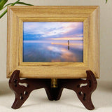 Maxbell Plate Display Stand Wooden Tea Cake Display Stand Books Dish Pictures 9inch