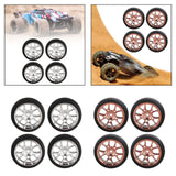 Maxbell 4Pcs RC Car Drift Tires for 1/18 RC Drift Truck DIY Modification Accessories Argent