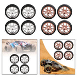 Maxbell 4Pcs RC Car Drift Tires for 1/18 RC Drift Truck DIY Modification Accessories Argent