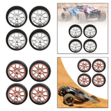 Maxbell 4Pcs RC Car Drift Tires for 1/18 RC Drift Truck DIY Modification Accessories Argent