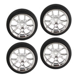 Maxbell 4Pcs RC Car Drift Tires for 1/18 RC Drift Truck DIY Modification Accessories Argent