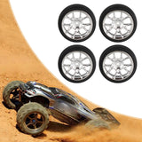 Maxbell 4Pcs RC Car Drift Tires for 1/18 RC Drift Truck DIY Modification Accessories Argent