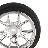Maxbell 4Pcs RC Car Drift Tires for 1/18 RC Drift Truck DIY Modification Accessories Argent