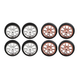 Maxbell 4Pcs RC Car Drift Tires for 1/18 RC Drift Truck DIY Modification Accessories Argent