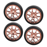 Maxbell 4Pcs RC Car Drift Tires for 1/18 RC Drift Truck DIY Modification Accessories Gold