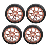 Maxbell 4Pcs RC Car Drift Tires for 1/18 RC Drift Truck DIY Modification Accessories Gold