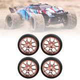 Maxbell 4Pcs RC Car Drift Tires for 1/18 RC Drift Truck DIY Modification Accessories Gold