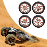 Maxbell 4Pcs RC Car Drift Tires for 1/18 RC Drift Truck DIY Modification Accessories Gold