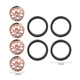 Maxbell 4Pcs RC Car Drift Tires for 1/18 RC Drift Truck DIY Modification Accessories Gold