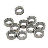 Maxbell 10 Pieces 1/14 1/16 RC Car Metal Bearings RC Ball Bearing Kit for M162 14210