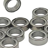 Maxbell 10 Pieces 1/14 1/16 RC Car Metal Bearings RC Ball Bearing Kit for M162 14210