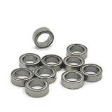 Maxbell 10 Pieces 1/14 1/16 RC Car Metal Bearings RC Ball Bearing Kit for M162 14210