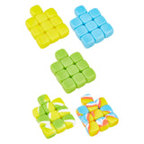 Maxbell 10Pcs 16mm Blank Dice Six Sided Dice for Board Games Custom Making Classroom Yellow