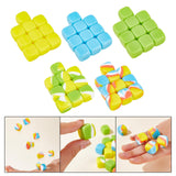 Maxbell 10Pcs 16mm Blank Dice Six Sided Dice for Board Games Custom Making Classroom Yellow