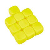 Maxbell 10Pcs 16mm Blank Dice Six Sided Dice for Board Games Custom Making Classroom Yellow