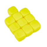 Maxbell 10Pcs 16mm Blank Dice Six Sided Dice for Board Games Custom Making Classroom Yellow