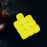 Maxbell 10Pcs 16mm Blank Dice Six Sided Dice for Board Games Custom Making Classroom Yellow