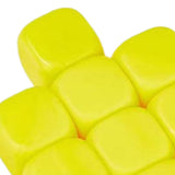 Maxbell 10Pcs 16mm Blank Dice Six Sided Dice for Board Games Custom Making Classroom Yellow